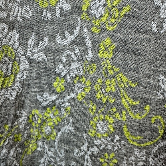 Novica Alpaca Gray Floral Long Cardigan Coat M - Picture 11 of 15